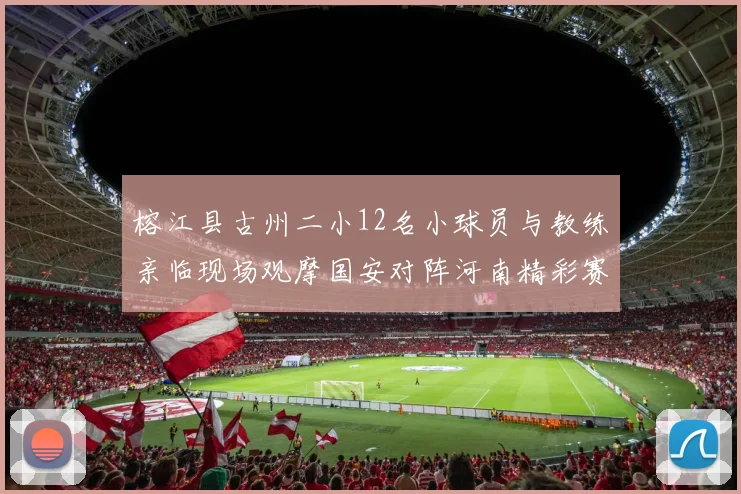 榕江县古州二小12名小球员与教练亲临现场观摩国安对阵河南精彩赛事